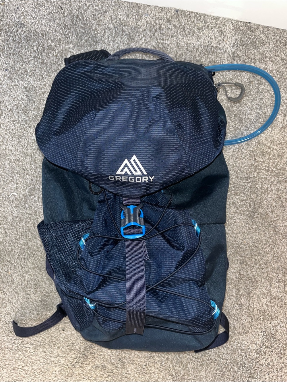 Blue Gregory Nano 22 Water Bladder & Training Travel 17” tall Backpack LOBO 3L
